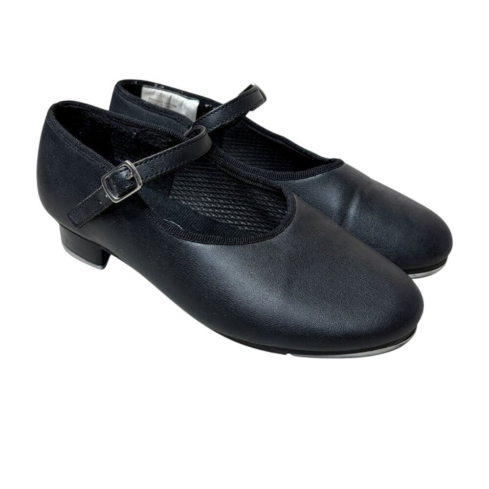 Revolution Dancewear Black U-Shell Tap Shoes Size 4.5AD M